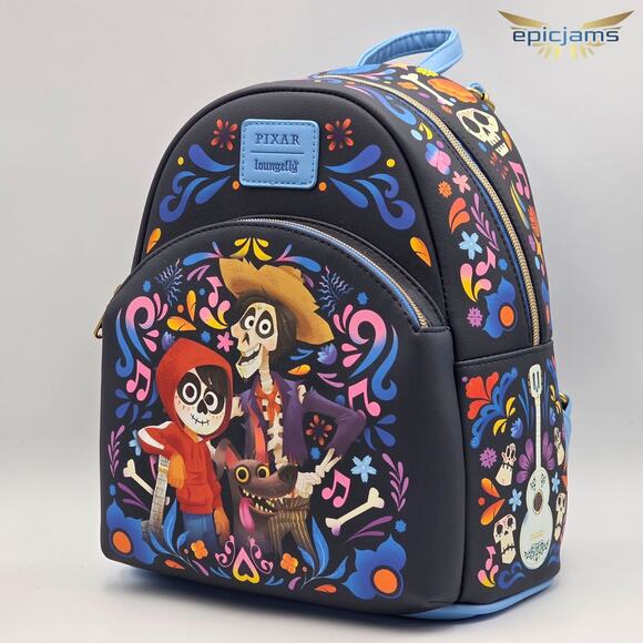 Loungefly Disney Pixar Coco Trio Art Mini Backpack main image 4